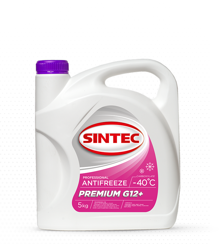 Антифриз Sintec PREMIUM (pink) G12 -40  5кг