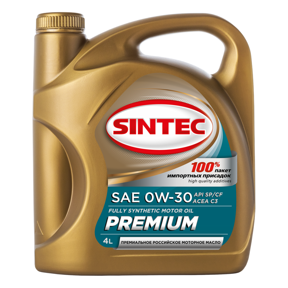 Sintec Премиум 9000 0W30 4л API SP/CF, ACEA C3